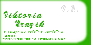 viktoria mrazik business card